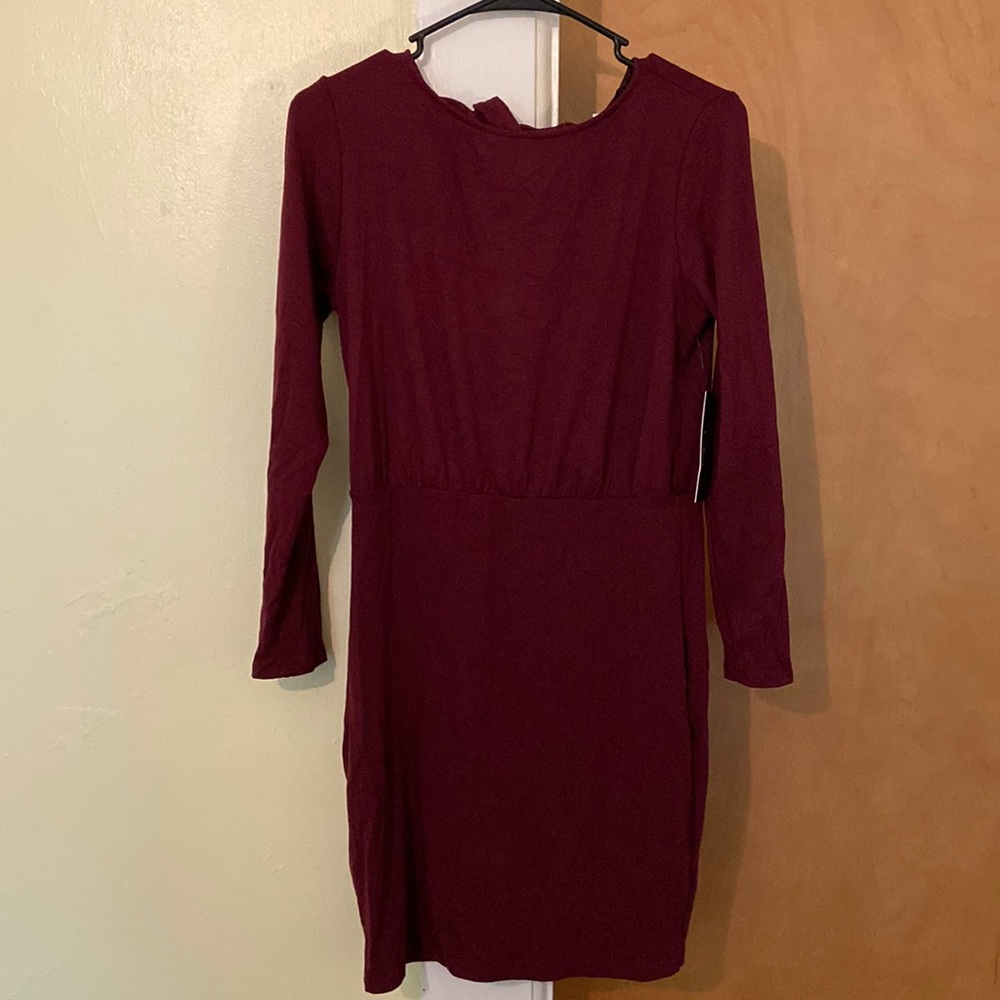 Maroon Lulu’s Long Sleeve Dress